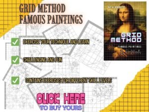 GRID METHOD drawing - FAMOUS PAINTINGS