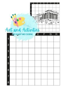 Greek Temple grid method drawing Parthenon grid method drawing Parthenon for coloring greek art for coloring Greek Temple grid method drawing Parthenon grid method drawing Parthenon for coloring greek art for coloring