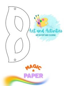 Mask in the magic paper for coloring carnival mask in the magic paper for coloring carnival activity for coloring welcome activity