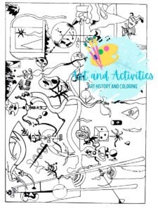 Miro for coloring carnival darlequin for coloring mardi gras for coloring miro carnaval d arlequin for coloring arlequin for coloring surrealism for coloring